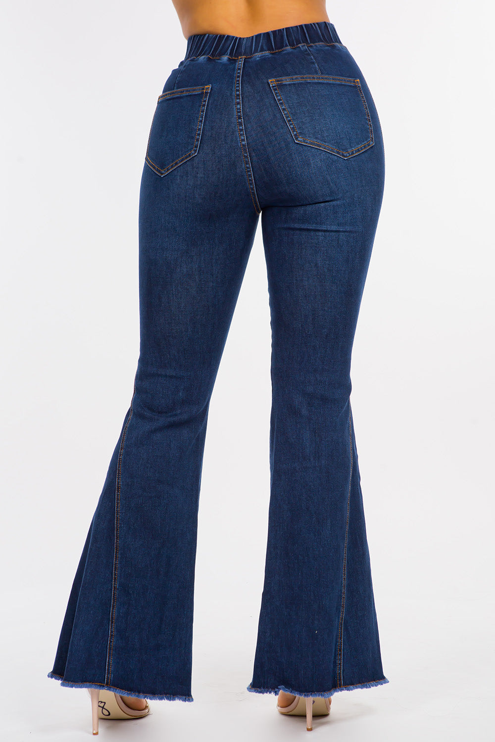 High Rise Curvy Flare Slim Fit Jeans