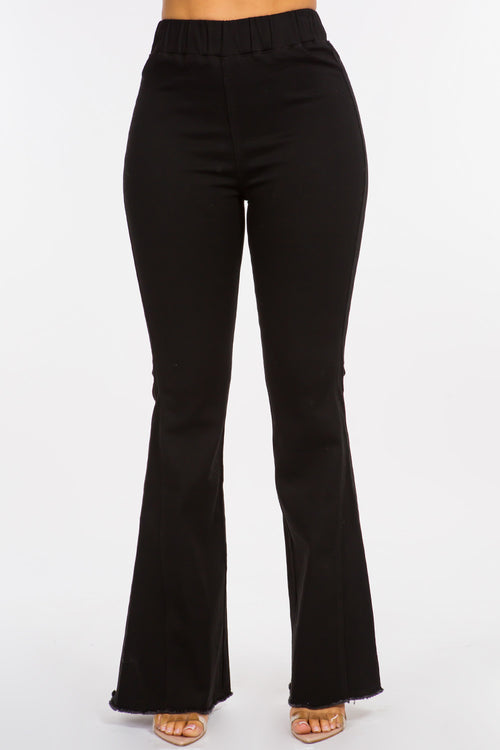 High Rise Curvy Flare Slim Fit Jeans