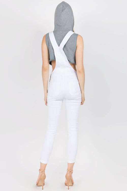 Skinny Fit Stretch Jean Overalls