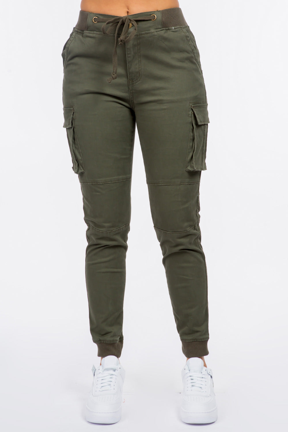 High Rise Cargo Pocket Joggers