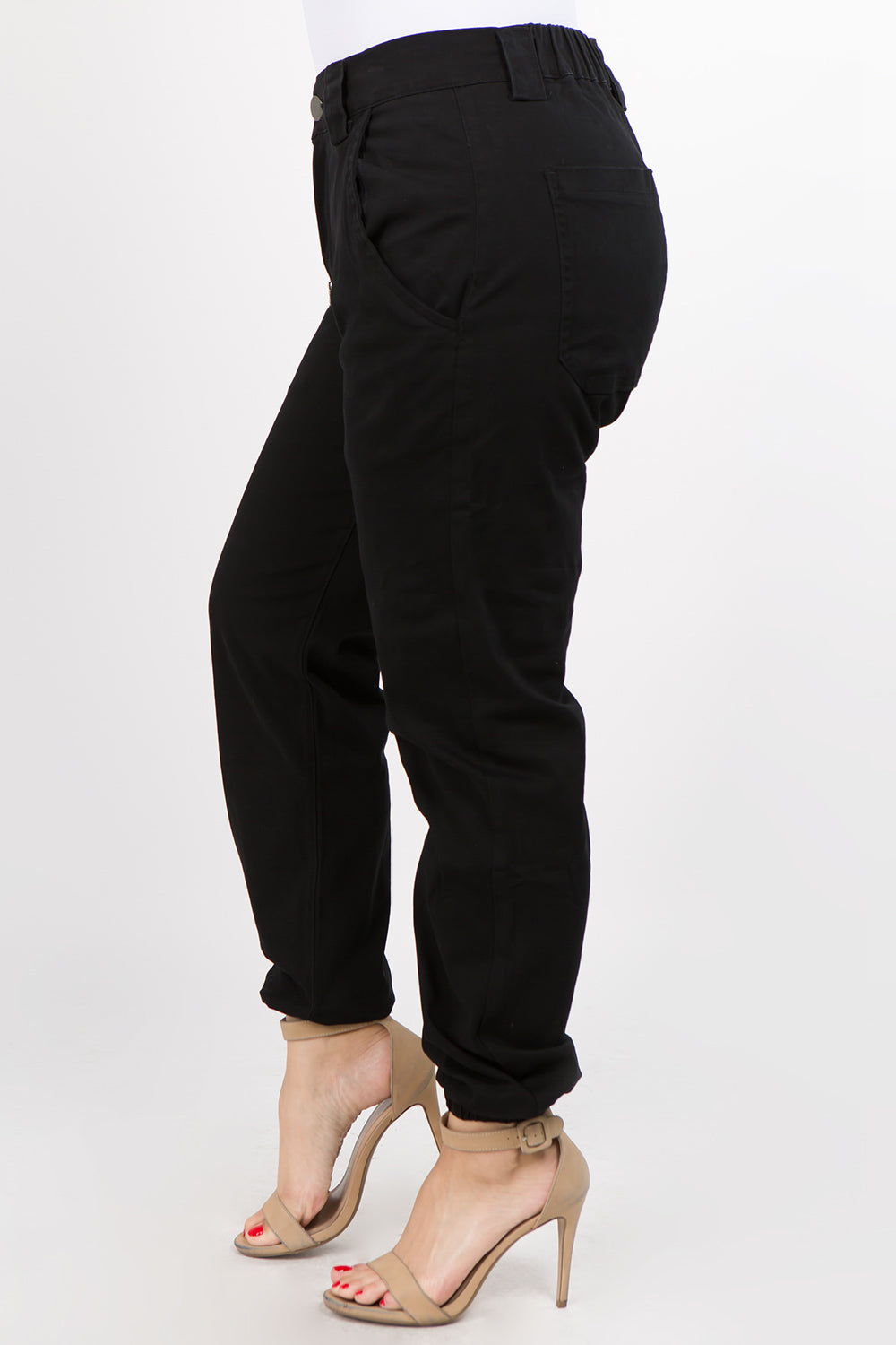 High Rise Chain Joggers - Plus Size