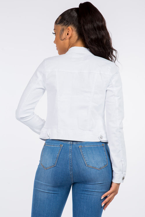Women's Classic Cropped Denim Jacket
